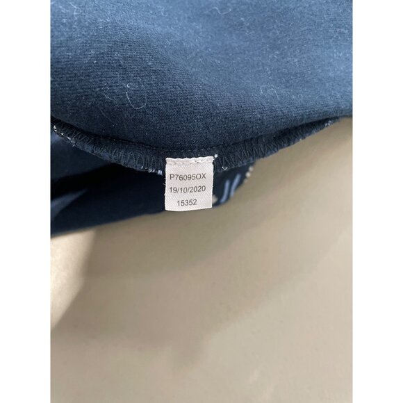 Old Ranch T Shirt Dress Size Small Crewneck Short Sleeve Geometric Blue White - Picture 4 of 7